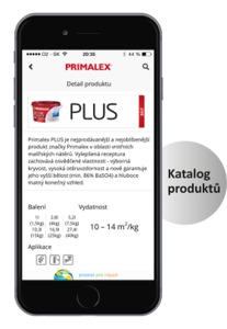 Primalex aplikácia do mobilu